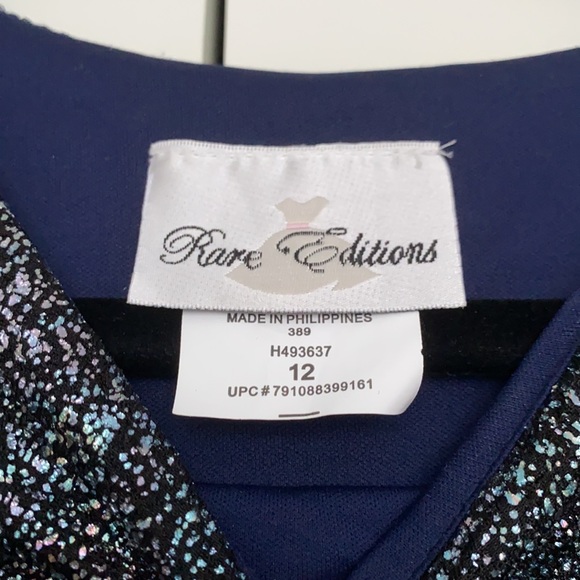 Rare Editions Mesh + Sparkle Dress - Picture 5 of 5